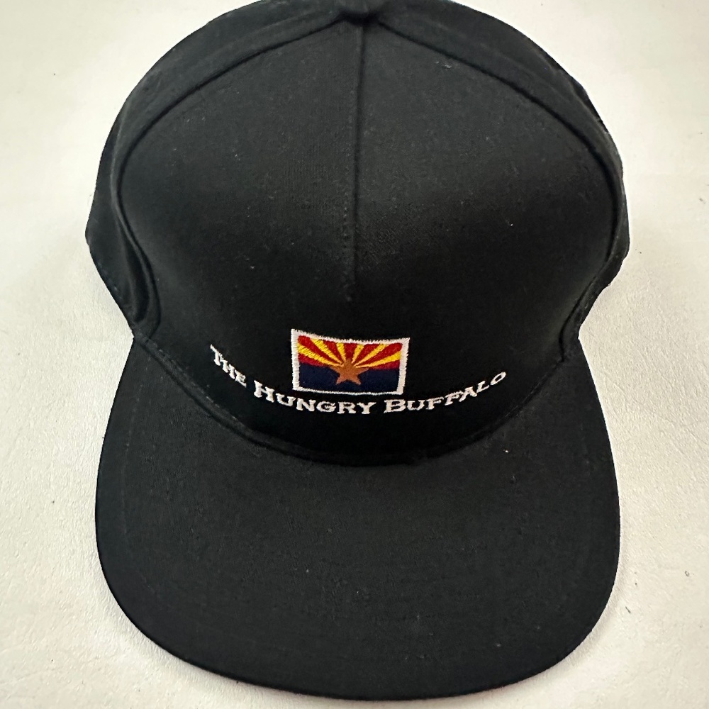 New The Hungry Buffalo Black Snapback Hat Ohe Size